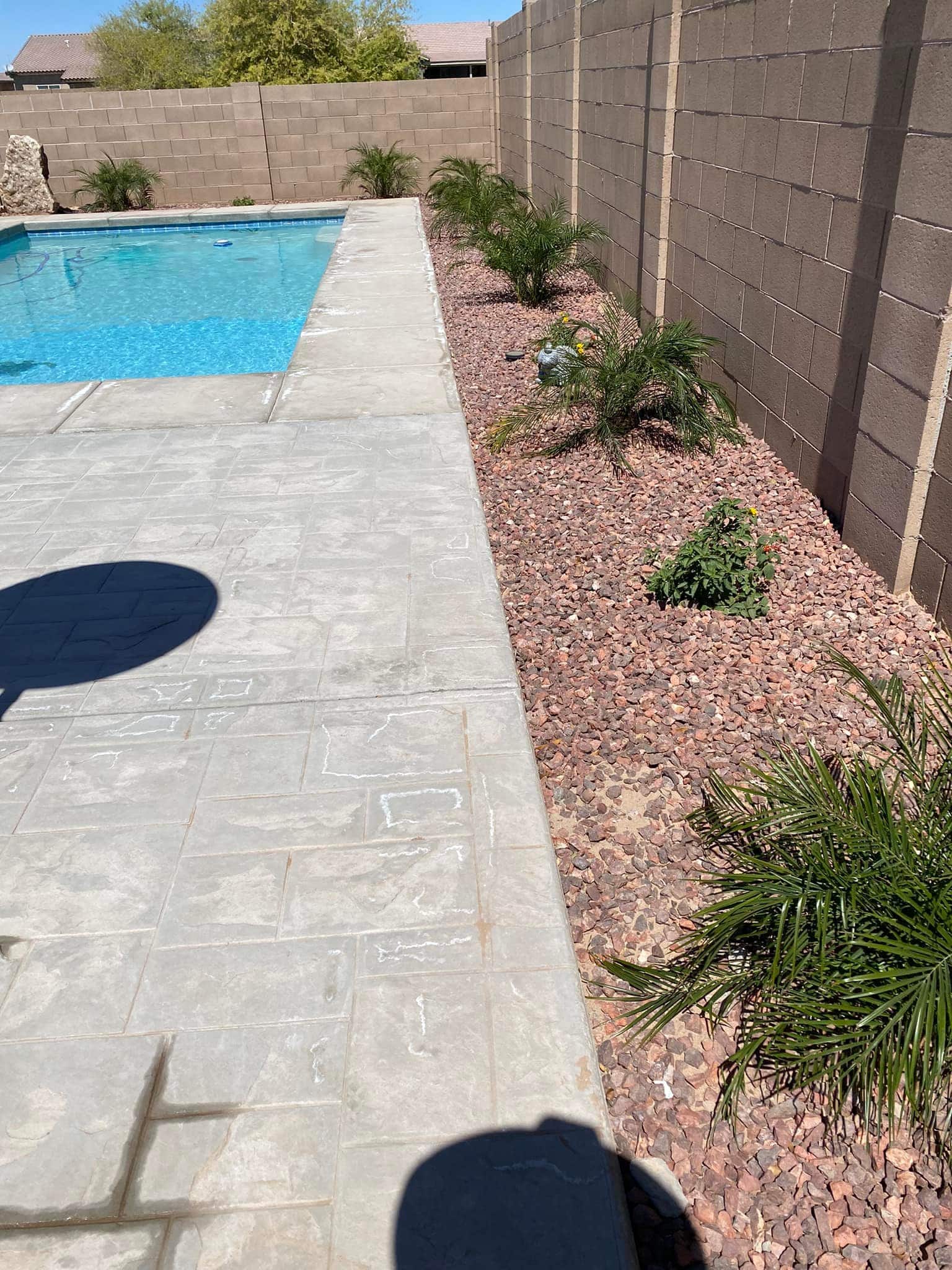 Specialty concrete around residential pool