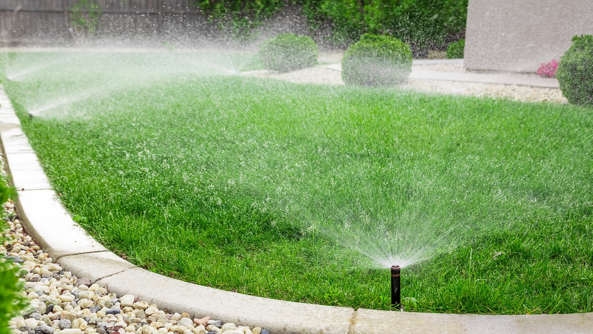 Irrigation system watering